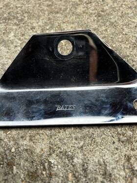 Stainlesssteel 55111111-01245454 Vintage Bates Motorcycle Headlight Bottom Mount Harley Chopper Bobber