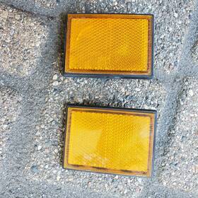 Stanley Rr243y Honda 1978-79 Cx500 072-0155 Lh Rh Radiator Shroud Reflectors