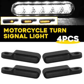 Sw Part 2503a 4x Flowing Led Motorcycle Turn Signals Light Blinker Indicator Mini Lights Amber