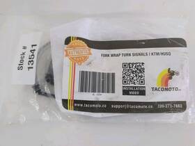 Tacomoto 725-273-7882 2 Led Motorcycle Fork Wrap Turn Signals For Ktm 360