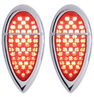 Tail Dual Brake Bezel Signal Turn Led Lights Lamp Fender Saddlebag Rear Harley