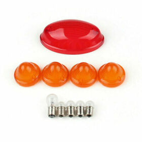 Tail Light Turn Signals Cover Bulbs For Bonneville Se T100 Amber B5 O2