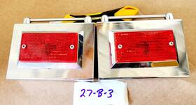 Taylor Mate Nl-501a Set Of 2- Vintage Light Bar With Top Rail Harley Davidson