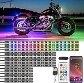 Tde Explorer Lighting B0dknyjwdj 16pcs Rgb Ic Chasing Motorcycle Led Lights With App Remote