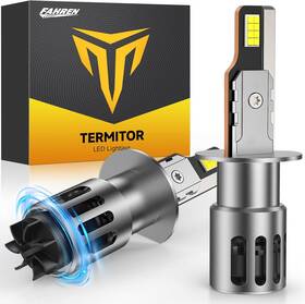 Termitor Teh1z10790113 Upgraded H1 Light Bulbs 30 000lm 800% Brightness With 16 Csp Chips H1/h1ll