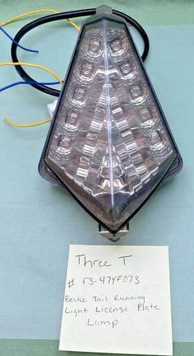 Three T Fs-47yf073 New Replaces Fs-47yf073 Brake Tail Running Light License Plate Lamp