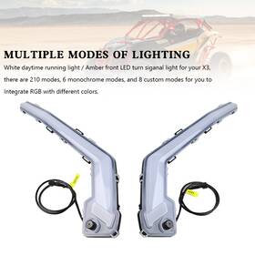 Topteng Ts-235-rgb Front Signature Turn Signal Light Rgb For Can Am Maverick X3 Max 2017-2023 T9