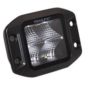 Trailfx 2x2cffmbpr Black Series Flush Mount 3 Inch 2x20w Cube Flood Beam Led Lights