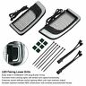Ts-178-blk Areyourshop Tracer Led Lower Fairing Grills Lights For Electra Road