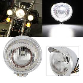 Tsif Mrc001910 Motorcycle Led Driving Passing Fog Light Headlight With Angel Eye For Honda Us