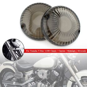 Ts-215-smoke Turn Signal Light Lens Cover For Yamaha V Star 650 1100 Vmax 1200/1700 Smoke O3