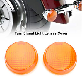 Turn Signal Light Lenses Cover For Honda Shadow Spirit Vt750 Vulcan Vn Amber F13