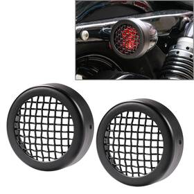 Twoagain 550720468487 2x Turn Signal Grill Cover Blk For Harley Sportster Xl883 Xl10 X48 Us