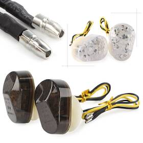 Twoagain 550721375678 Turn Signal Light Amber Led Lamp Smoke Lens For Kawasaki Ninja Zx6r Zx7r Zx9r Us