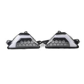 Twoagain 550727691208 Front Led Turn Signal Lights Indicator Fit Kawasaki Ninja Zx6r 400 300 650 Clear