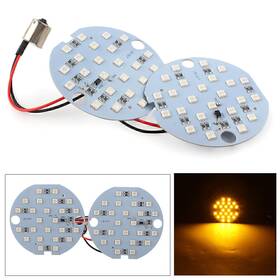 Twoagain 550730940225 Amber Led Panel Light Turn Signals Highlight Fit Harley-davidson 1156 Ba15d Pair