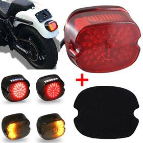 Twom Mall2170hl02705-a Led Rear Brake Tail Lights For Harley Touring Dyna Glide Softail Sportster Xl883