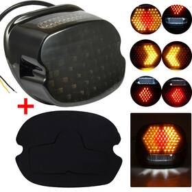 Twom Mallb17oooooooo9op For Harley Touring Road King Glide Dyna Fx Led Rear Tail Light License Plate Usa