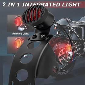 Twom Mallb244hloo27oo1zb-1f Motorcycle Brake Tail Led Light License Plate And Bracket Holder Us