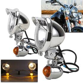 Twom Mallb381oooooo11p-1f Passing Turn Signal Lamp Driving Fog Spot Light Bar For Harley Honda Motorcycle