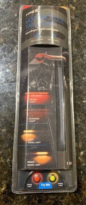 Types 643334573644 Motorcycle Tail Light Hyper Bright Led Bar
