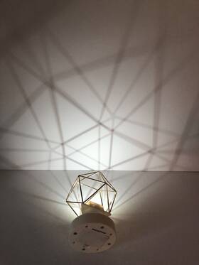 U Brands 6399t Magnetic Led Gold Prism Light 6 Inch Requires 3aaa Batteries Not Included