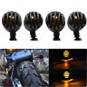 Unbranded Bobber Motorcycles Turn Signals Yellow Indicator Halogen Lights Us