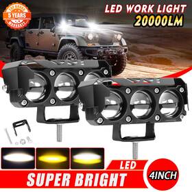 Uni-shine 993dm-4z-0719-167-2p 2pcs Led Work Light Driving 4 Inch For Jeep Spot Pods Fog Offroad Atv Suv