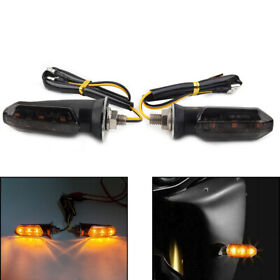 Universal Motorcycle Led Turn Signal Indicator Amber Blinker Light Lamp Smoke Us Universal Motorcycle Led Turn Signal Indicator Amber Blinker Light Lamp Smoke Us