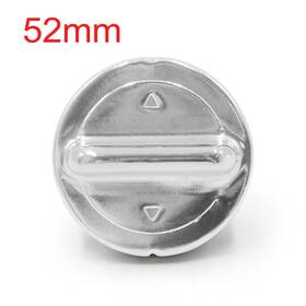 Uxcell 601382228091 52mm Dia. Metal Motorbike Motorcycle Fuel Tank Gas Cap Cover For Gy6 Silver Tone
