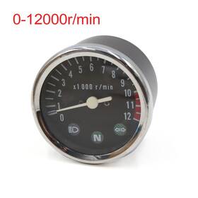Uxcell 601382295970 0-12000r/min Round Shape Analog Tachometer Gauge For Gn Motorcycle Scooter
