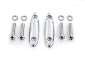31-0075 V-twin Chrome Turn Signal Block Off Plates For Harley Road Glide Fltr 1998-2013