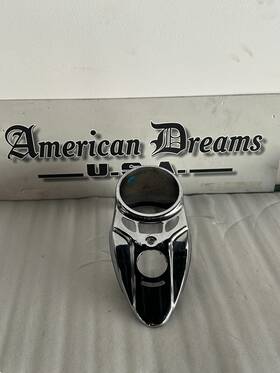 V-twin 39-0110 Chrome Three Light Dash Panel For Harley Davidson By V-twin