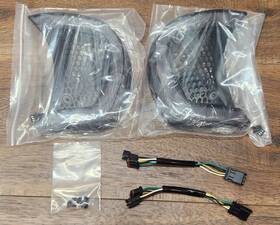 Veisutor Vst-010102-017 Motorcycle Headlight Vent Led Turn Signal Running Lights For Harley Road Glide