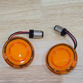 Vg Moto Mli03003yw Motorcycle 1157 Dual Cucuit Insert Kit Turn Signal Blinker For H-d Bullet Style