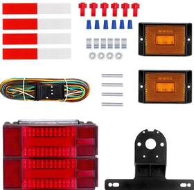 Vinauo V-4068 Boat Trailer Lights Ip68 Led Light Kit With Wiring Harn