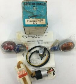 Vintage Motorcycle Adi Direction Signals Hes-6v Kit New Old Stock 6 Volt 20 Watt