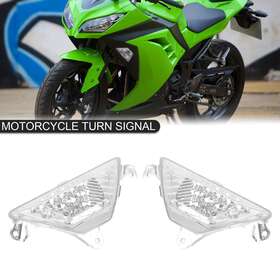 Vipih Ts-202-clear Led Front Turn Signal Light For Kawasaki Ninja 250 300 400 650 1000 Zx6r Clear V