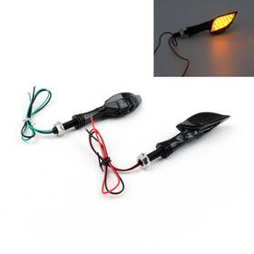 Vipjq Ts-001-smoke Universal Motor Black Skeleton Hand Led Turn Signals Blinker Indicator Smoke Us