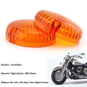 Vipjq Ts-215-amber Turn Signal Light Lens Cover For Yamaha V Star 650 1100 Vmax 1200/1700 Amber