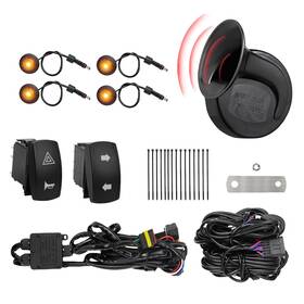 Wheelx Kye2908 Utv Turn Signal Kit With Horn Prewired Plug And Play Atv Street L