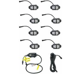 Whip It 25-800 Wide-angle Led Rock Lights 8 Pod #25-800