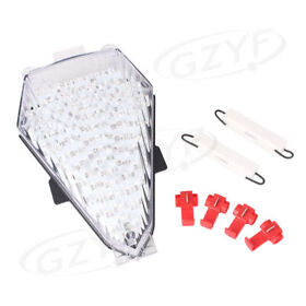 White Led Taillight Integrated Turn Signals For Yamaha Yzf R6 2008-2010 Clear