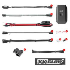 Xk Glow 856432006079 App Controlled Advanced Accent Light Kit - 10 Pod 8-piece Ks-moto-advance