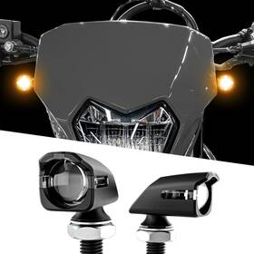Xkglow Xk034022-ab Mini Led Turn Signal Black Amber Pair