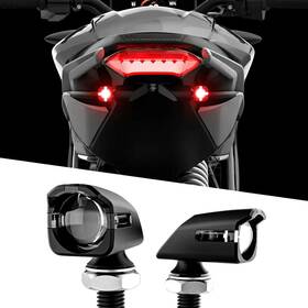 Xkglow Xk034022-rb Mini Led Turn Signal Black Red Pair