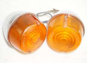 Yankee C40-92 Set Of 2 Harley Davidson Shovelhead Sae-d-73 Dot Turn Signal Amber Lights