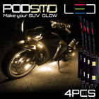 Yellow-motorcycle-led-kit-4-honda-rebel Genssi Yellow Led Underbody Glow Motorcycle Neon Light Rock Kit