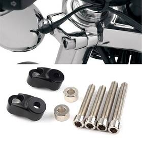 Yfoutlet 550723633585 Black Short Front Turn Signal Mounts 39mm 49mm Forks For Harley Sportster Fxr Us