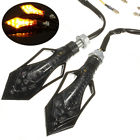 Yhr124246 Black Universal Motorcycle Bike Led Turn Signal Indicator Light Blinker